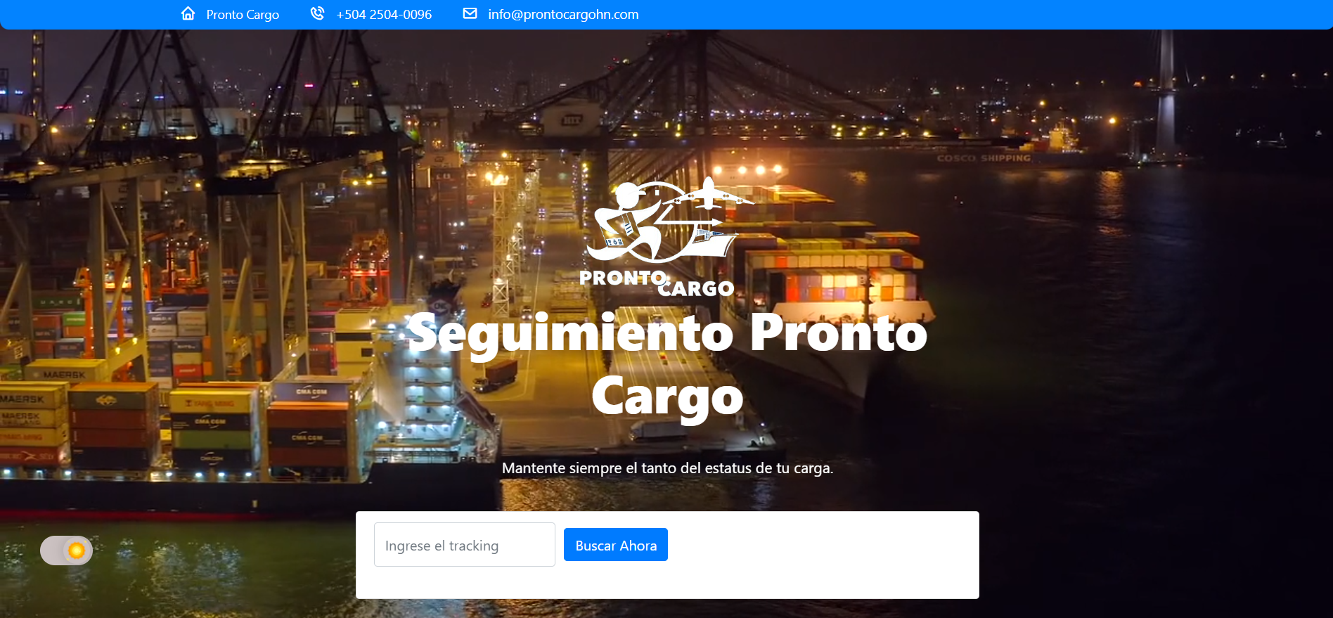 RASTREO DE CARGA PRONTO CARGO